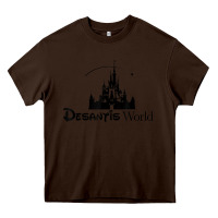 Chocolate Brown desantis world anti woke corporation political t shirt Heavy Core Tee - baoMotion