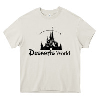 Cream desantis world anti woke corporation political t shirt Heavy Core Tee - baoMotion