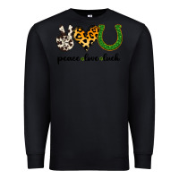 Black Peace Love Luck Premium Sweatshirt - Jasminsmagicworld