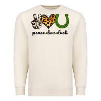 Sandshell Peace Love Luck Premium Sweatshirt - Jasminsmagicworld