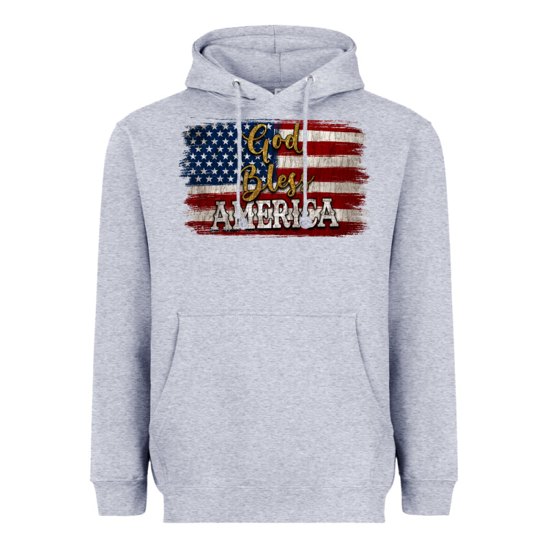 God Bless America Distressed Flag Heavyweight Hoodie by Jasminsmagicworld | Teevron