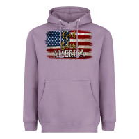 Lavender God Bless America Distressed Flag Heavyweight Hoodie - Jasminsmagicworld