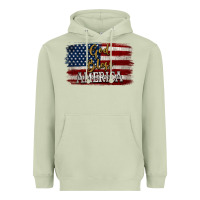 Matcha God Bless America Distressed Flag Heavyweight Hoodie - Jasminsmagicworld