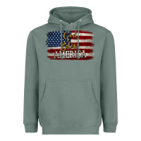 Sage God Bless America Distressed Flag Heavyweight Hoodie - Jasminsmagicworld