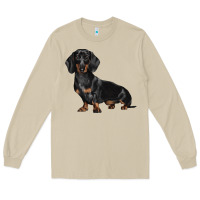 Mushroom Dachshund Dog Illustrations Long Sleeve Tee - LillyAllenDesigns