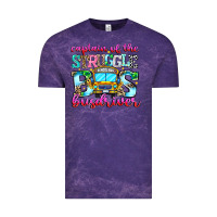 Cloud Purple captain of the struggle bus bus Vintage Tee - CowhideDigitalArt
