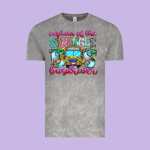 Captain Of The Struggle Bus Bus Vintage Tee Designed By Cowhidedigitalart