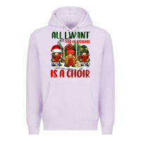 Lilac all i want for christmas is a choir Premium Hoodie - BarkalooDesign
