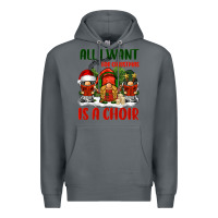 Rock all i want for christmas is a choir Premium Hoodie - BarkalooDesign