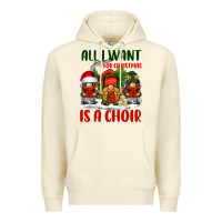 Sandshell all i want for christmas is a choir Premium Hoodie - BarkalooDesign