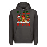 Smoke all i want for christmas is a choir Premium Hoodie - BarkalooDesign
