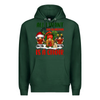 Sports Green all i want for christmas is a choir Premium Hoodie - BarkalooDesign