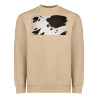 Mushroom Cowhide Black and White Brush Strokes Background Heavyweight Sweatshirt - Jasminsmagicworld