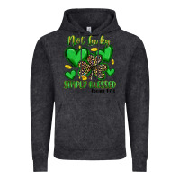 Vintage Black not lucky simply blessed Vintage Hoodie - Artiststas