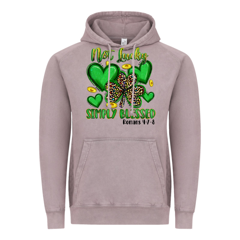 Not Lucky Simply Blessed Vintage Hoodie by Artiststas | Teevron