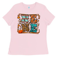 Bubblegum Pink Fall Autumn Leopard Nene Ladies Tee - LillyAllenDesigns