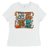 White Fall Autumn Leopard Nene Ladies Tee - LillyAllenDesigns