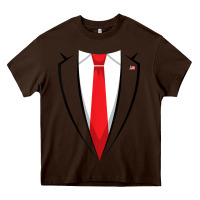 Chocolate Brown halloween trump suit shirt us president easy costume t shirt Heavy Core Tee - baoMotion