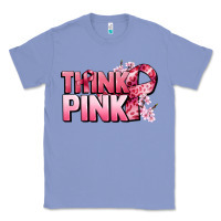 Colony Blue Think pink Cancer Awareness Classic Tee - FaDigitalArtStudio