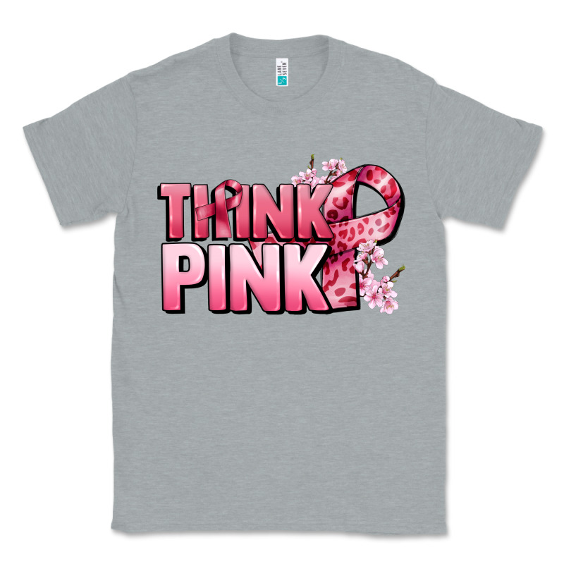 Think Pink Cancer Awareness Classic Tee by FaDigitalArtStudio | Teevron
