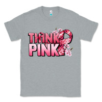 Heather Grey Think pink Cancer Awareness Classic Tee - FaDigitalArtStudio