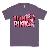 Lavender Think pink Cancer Awareness Classic Tee - FaDigitalArtStudio