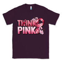 Plum Think pink Cancer Awareness Classic Tee - FaDigitalArtStudio