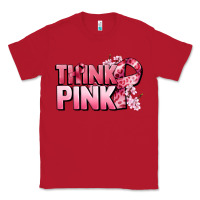 Red Think pink Cancer Awareness Classic Tee - FaDigitalArtStudio