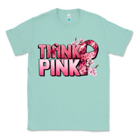 Seafoam Think pink Cancer Awareness Classic Tee - FaDigitalArtStudio