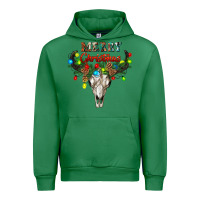 Emerald merry christmas bull skull Urban Hoodie - RanaPortraitStore