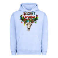 Pigment Grape Ice merry christmas bull skull Urban Hoodie - RanaPortraitStore