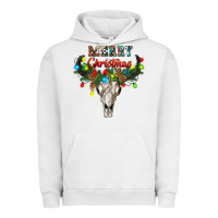 Pigment Lunar Rock merry christmas bull skull Urban Hoodie - RanaPortraitStore