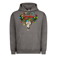 Pigment Tornado merry christmas bull skull Urban Hoodie - RanaPortraitStore