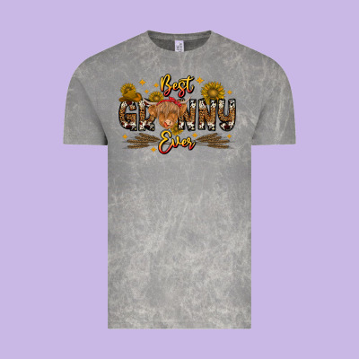 Best Granny Ever Western Theme Vintage Tee Designed By Cowhidedigitalart