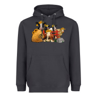 Smoke Cows With Sunflower Headbands Heavyweight Hoodie - Jasminsmagicworld