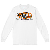 White Hallowen Panda Long Sleeve Tee - LillyAllenDesigns