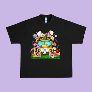 Easter School Bus Urban Heavy Tee Designed By Cowhidedigitalart