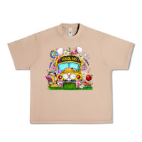 Burro Easter School Bus Urban Heavy Tee - CowhideDigitalArt
