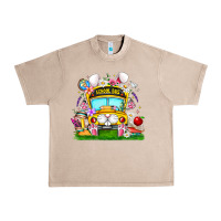 French Oak Easter School Bus Urban Heavy Tee - CowhideDigitalArt