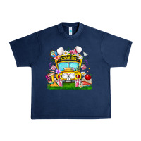 Navy Easter School Bus Urban Heavy Tee - CowhideDigitalArt