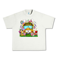 Pistachio Easter School Bus Urban Heavy Tee - CowhideDigitalArt