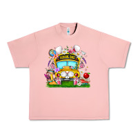 Salmon Easter School Bus Urban Heavy Tee - CowhideDigitalArt