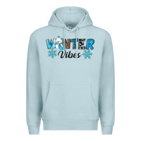 Blue Mist winter vibes Premium Hoodie - RanaPortraitStore