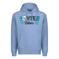 Colony Blue winter vibes Premium Hoodie - RanaPortraitStore