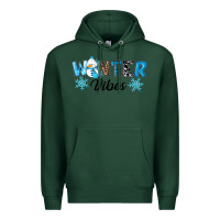 Sports Green winter vibes Premium Hoodie - RanaPortraitStore