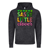 Vintage Black sassy little clover st patrick s day Vintage Hoodie - Artiststas