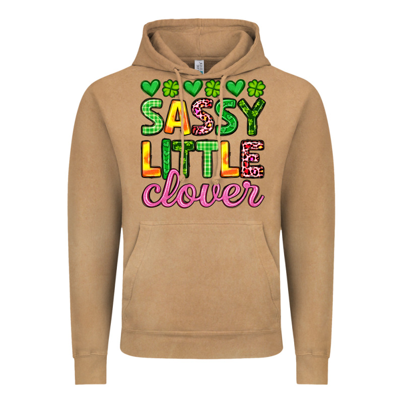 Sassy Little Clover St Patrick S Day Vintage Hoodie by Artiststas | Teevron