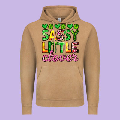 Sassy Little Clover St Patrick S Day Vintage Hoodie Designed By Artiststas