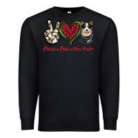 Black Peace Love Blue Heeler Premium Sweatshirt - Jasminsmagicworld