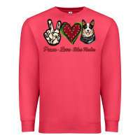 Cardinal Peace Love Blue Heeler Premium Sweatshirt - Jasminsmagicworld